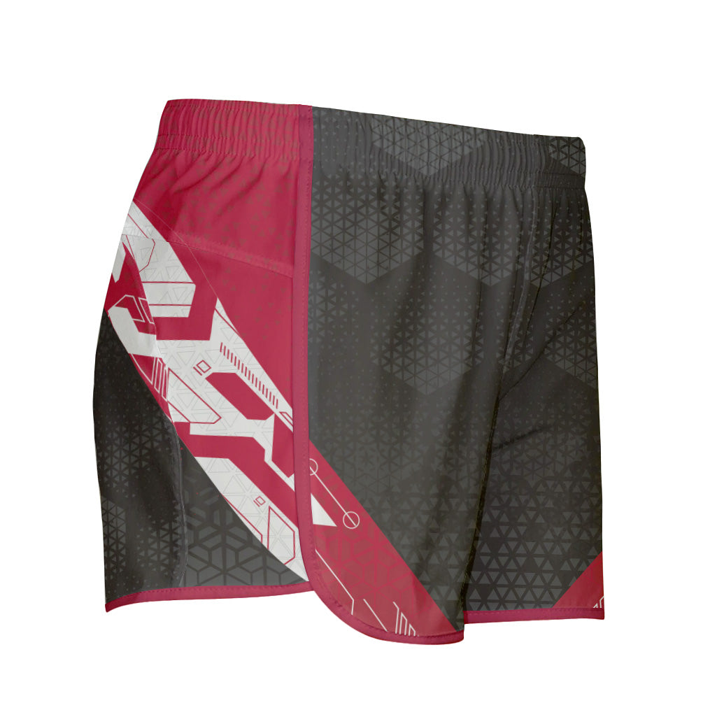 Hex Tech Red Shorty Shorts