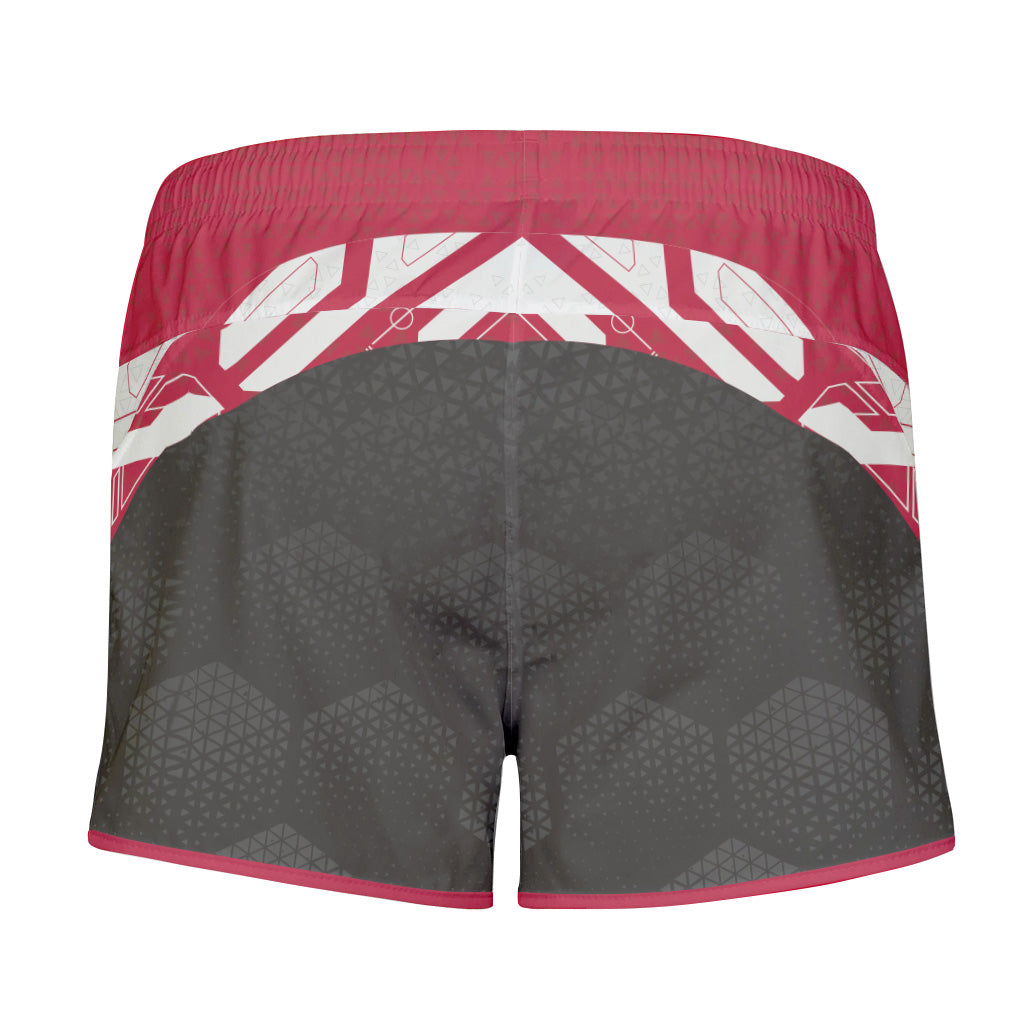 Hex Tech Red Shorty Shorts