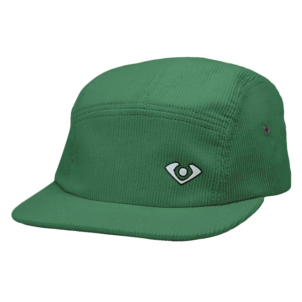 VC Ultimate Forest Green Corduroy Five Panel Embroidered Logo Hat