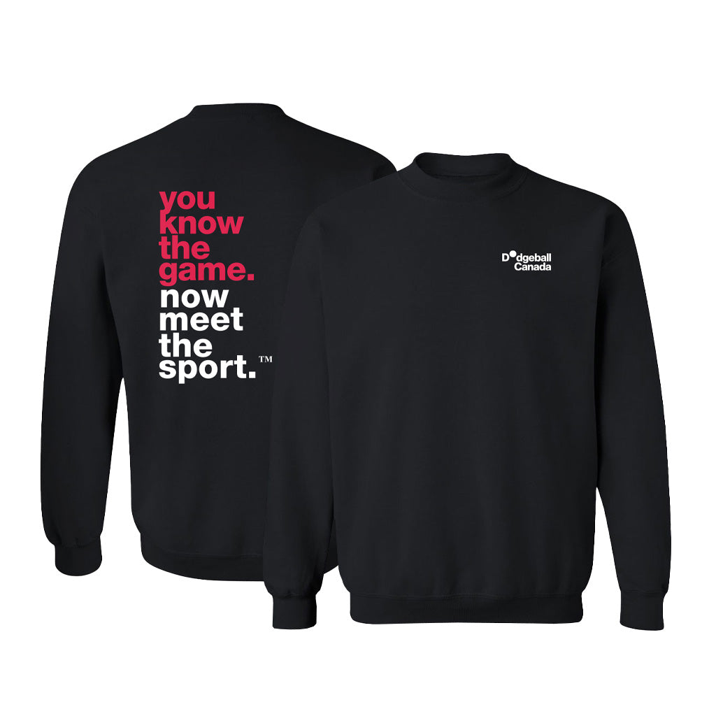 Dodgeball Canada YKTS Black Crewneck (XL Only)