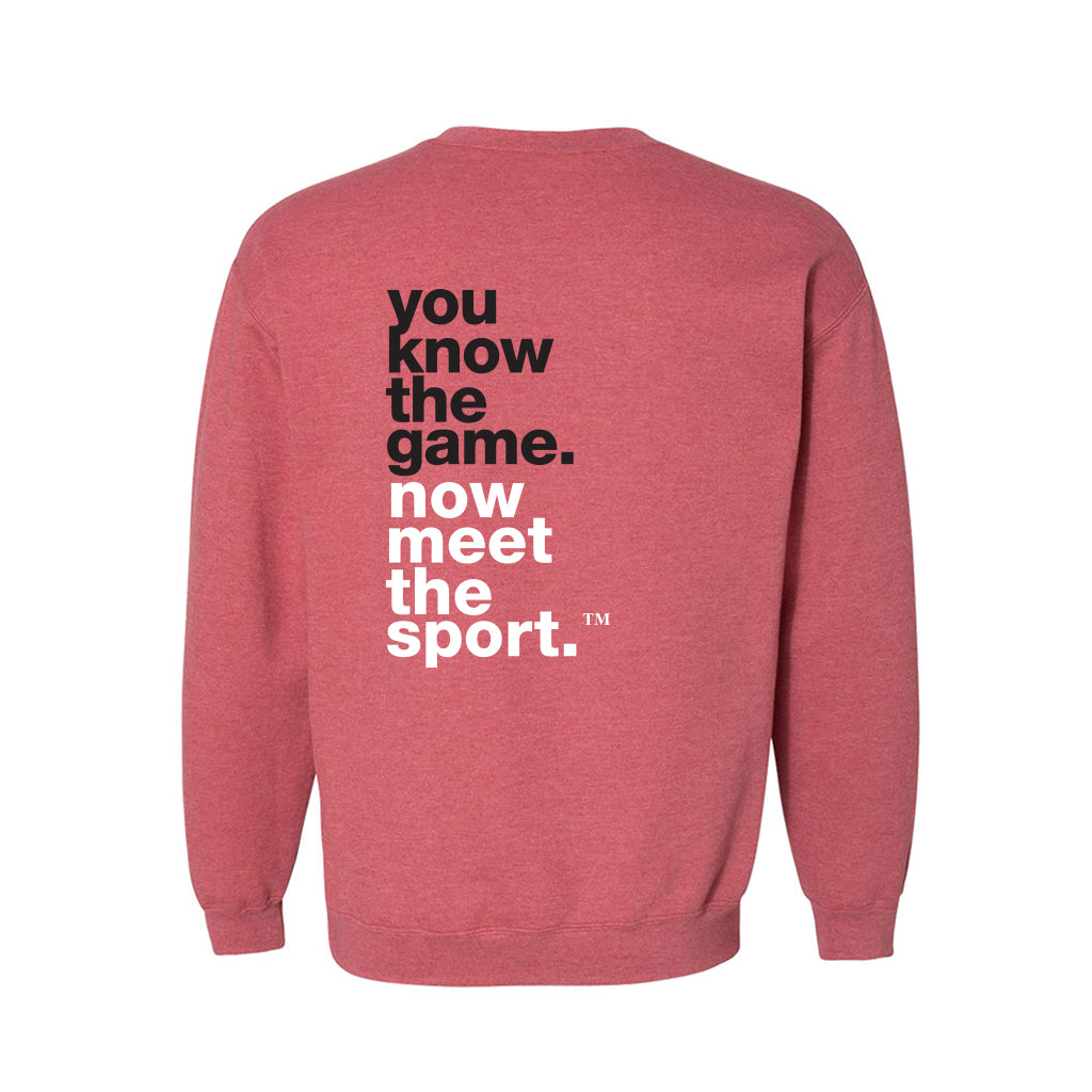 Dodgeball Canada YKTS Heather Red Crewneck