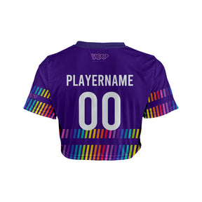 GLAM! Dodgeball Purple Classic Crop
