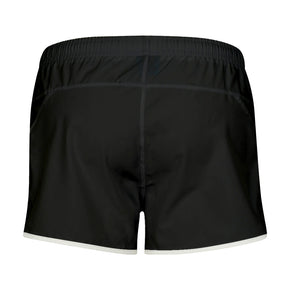 Black + White Shorty Shorts With Pockets