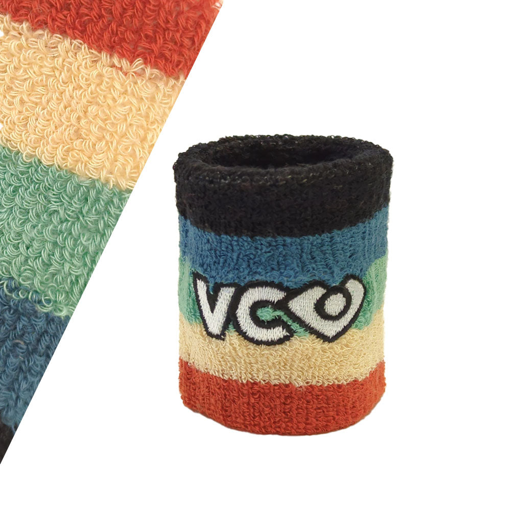 VC Ultimate Frisbee Colorful Subtle Striped Terrycloth Cotton Wristband