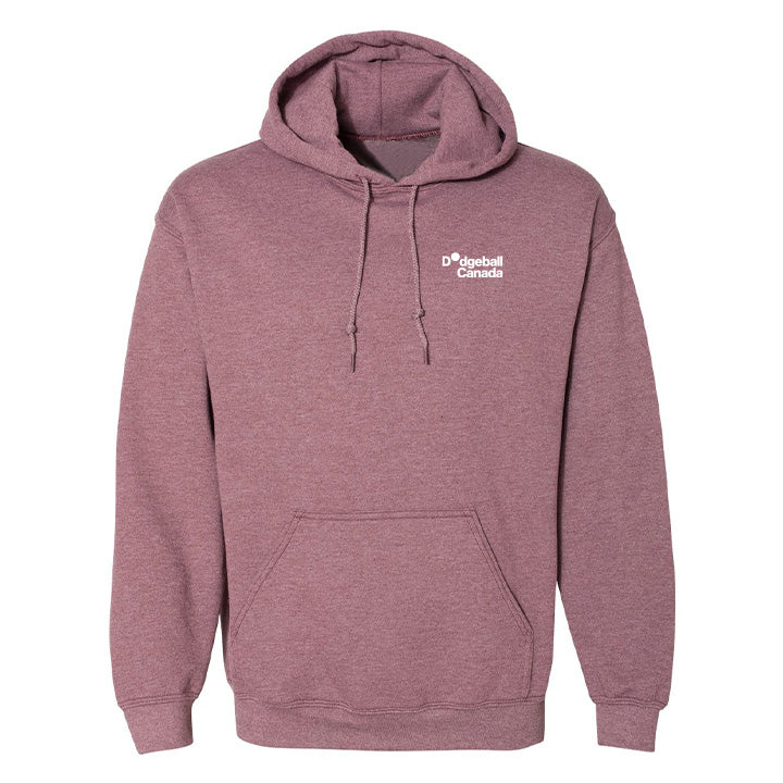 VC Ultimate Frisbee Dodgeball Canada Dark Heather Maroon Cotton Pullover Sweatshirt Hoodie