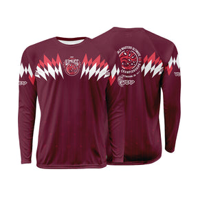 WMUCC 2026 Retro Rhombus Burgundy Raglan Long Sleeve