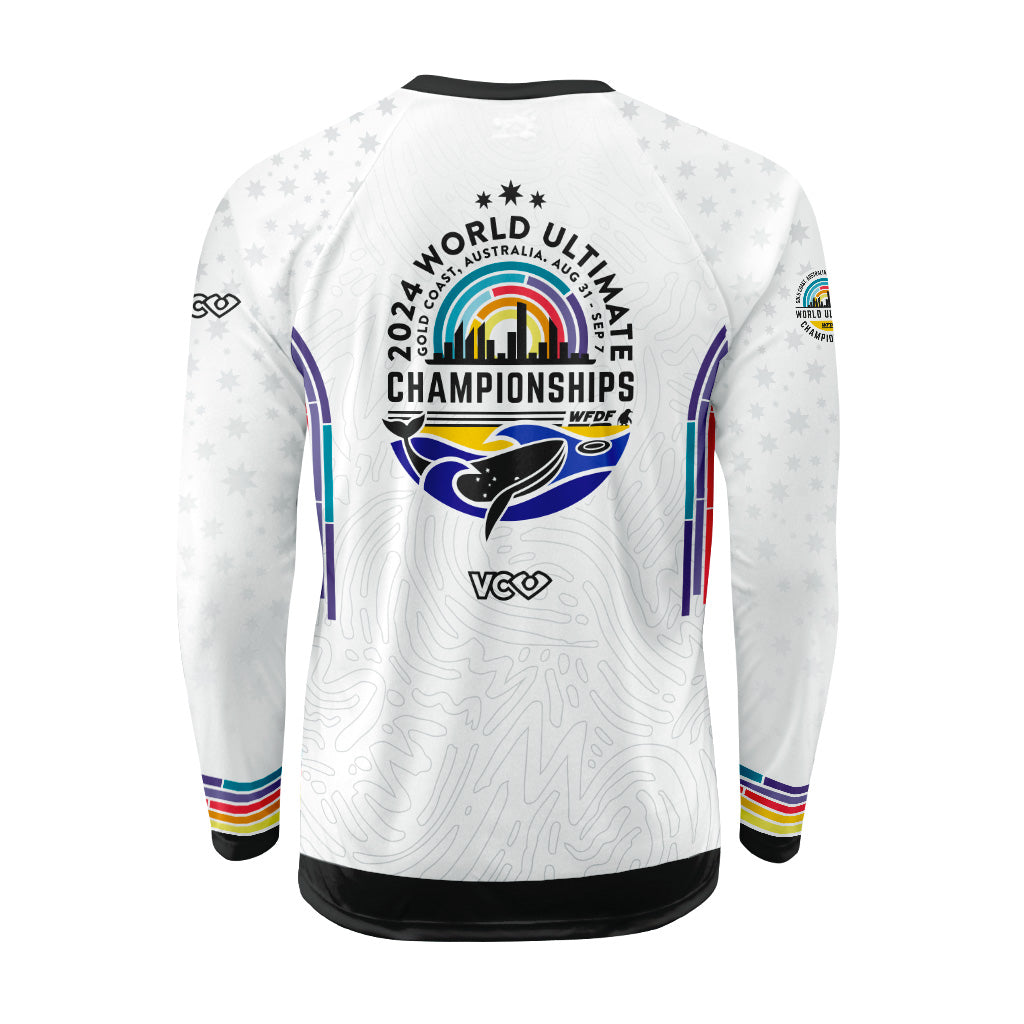 WUC 2024 Willy White Raglan Long Sleeve