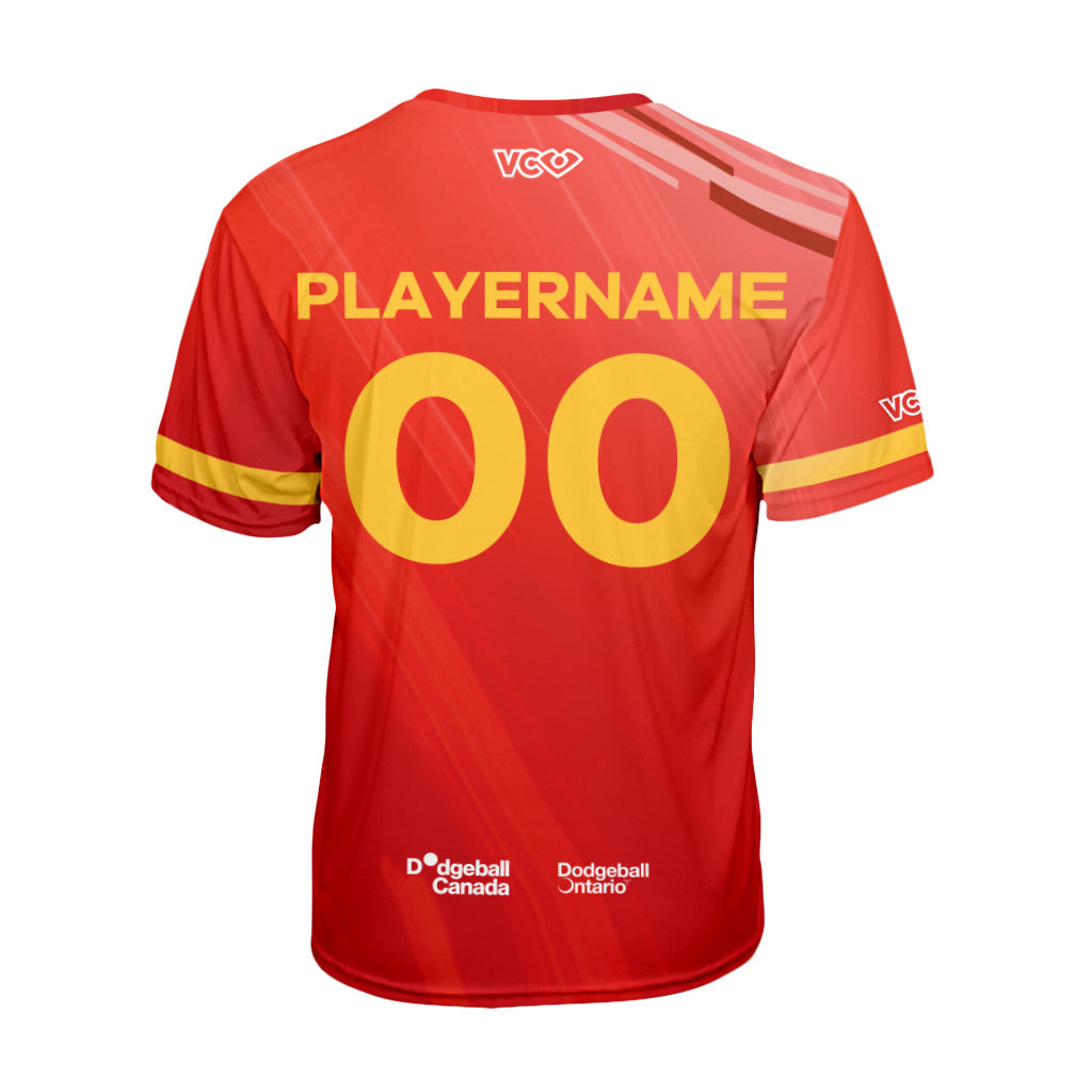 Maillot de fan rouge Fury Dodgeball