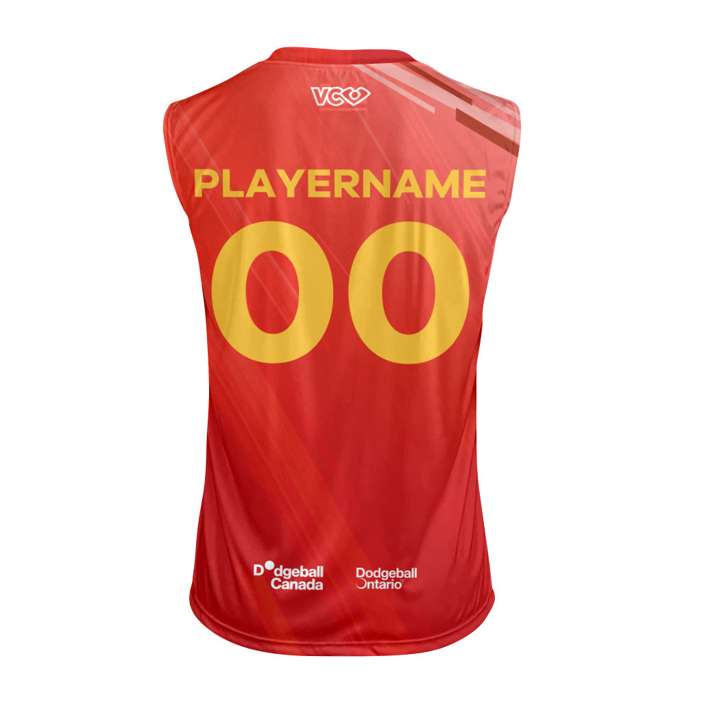 Fury Dodgeball Fan Red Classic Sleeveless Jersey