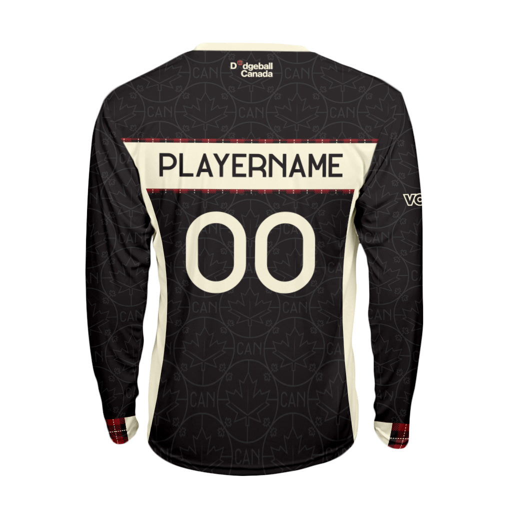 Dodgeball Canada Team Canada Dark Long Sleeve - Cloth