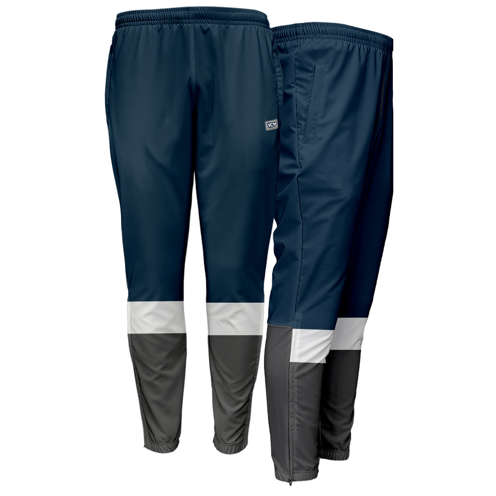VC Ultimate Frisbee Navy White Grey Performance Athletic Windbreaker Pants
